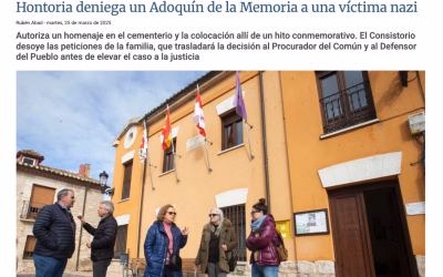 Hontoria deniega un Adoquín de la Memoria a una víctima nazi – DIARIO PALENTINO
