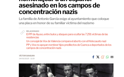 Un alcalde del PP se niega a homenajear a un español asesinado en los campos de concentración nazis – EL PLURAL